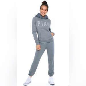 Victoria's Secret PINK Sherpa Perfect Pullover & Classic Jogger Set